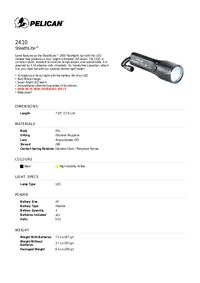 Thumbnail of document Data Sheet - 2410 StealthLite™ Flashlight